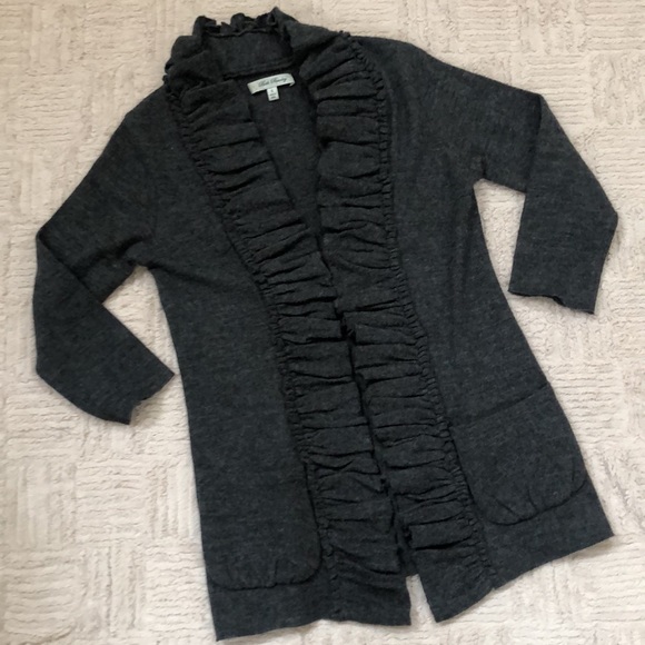100% wool sweater cardigan grey Size Small, Like new condition - Picture 11 of 16